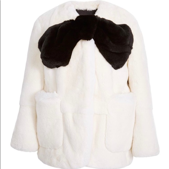 ⚡️FLASH SALE!✨ 🐇🎀 RUNWAY Marc Jacobs Rabbit Fur Coat w/Bow!🐰🎀 - Picture 7 of 10